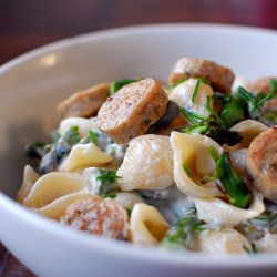Pasta with Goat Cheese & Asparagus