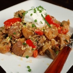 Chicken Hash with Balsamic Vinegar