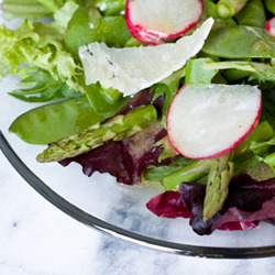 Spring Greens Salad with Asparagus