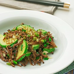 Zucchini Enoki Stir-fry