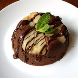 Pear Chocolate Pudding
