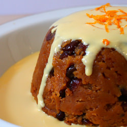 Cranberry, Orange and Honey Pudding
