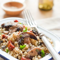 Mushroom Quinoa Salad
