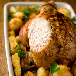Slow Roast Stuffed Chicken
