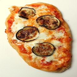 Home Made Pizza with Aubergines