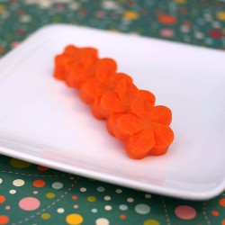 Carved Carrot Flowers