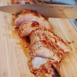 Balsamic-Garlic Crusted Pork Loin