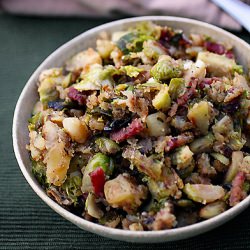 Brussels Sprout Bacon Potato Hash