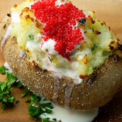 Baked Potato with Caviar