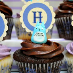 Totoro Birthday Cupcakes