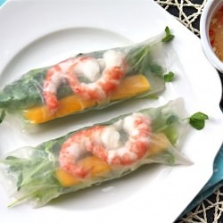 Mango With BC Spot Prawns