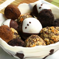 Truffles in Chocolate Bowl