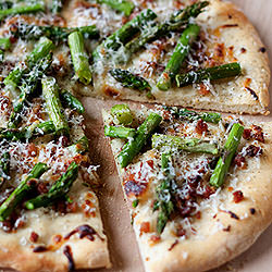 Flatbread with Pancetta & Asparagus