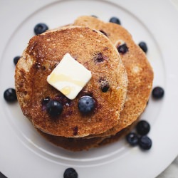Whole Wheat Blueberry Pancakes