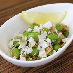 Edamame With Coconut, Cumin & Chili