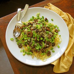 Fresh Linguine with Favas and Morel
