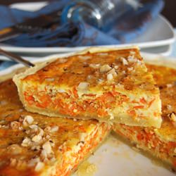 Carrot and Ginger Quiche