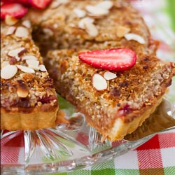 Rhubarb Almond Crumble Tart