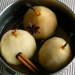 Pears Poached in Perry