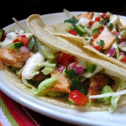 Chipotle-Rubbed Salmon Tacos