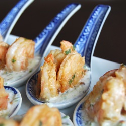 Spiced Shrimp with Cucumber Dip