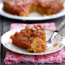 Rhubarb Upside Down Cake