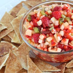 Fruit Salsa with Cinnamon Chips