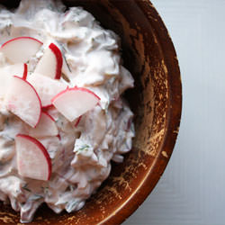 Radish Cream Cheese Dill Dip