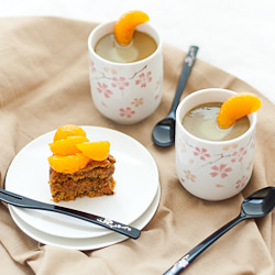 Orange, Matcha, Carrot Dessert Duo