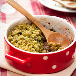 Strawberry, Asparagus Crumble