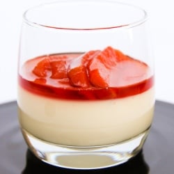 Spiced Quince with Honey Pannacotta