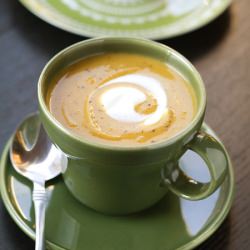 Butternut Squash & Red Lentil Soup