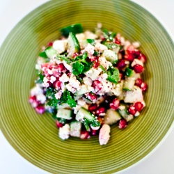 Pomegranate, Feta, Cucumber, Mint