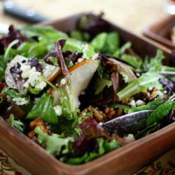 Spring Greens with Pears