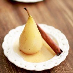 Vanilla Spiced Poached Pears