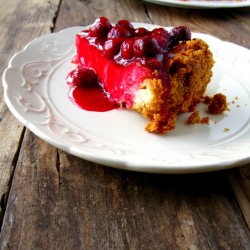 Cheesecake with Cherry Topping