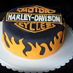 Harley-Davidson Birthday Cake