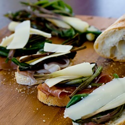 Ramps, Prosciutto, and Cave Aged Gr