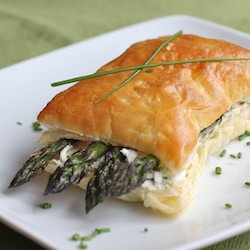 Asparagus Napoleons with Goat Chees
