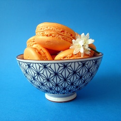 Mango and Jasmine Macarons