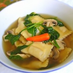 Fragrant Beef Soup with Tortellini