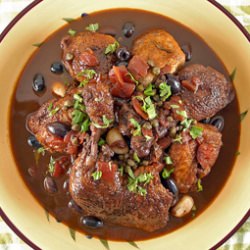 Wine Braised Chicken with Olives