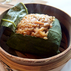 Abalone Rice Wrapped in Lotus Leaf