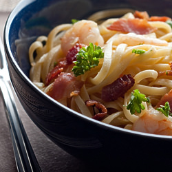 Shrimp and Bacon Pasta