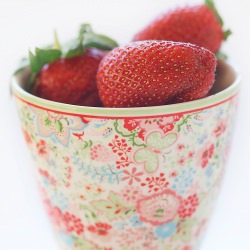 Strawberry and Basil Ice Cream