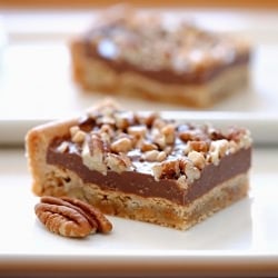 Chocolate Toffee Pecan Bars