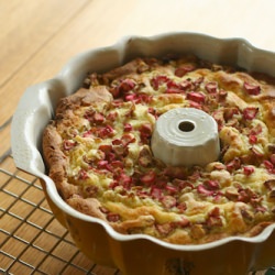 Rhubarb Lemon Bundt Cake