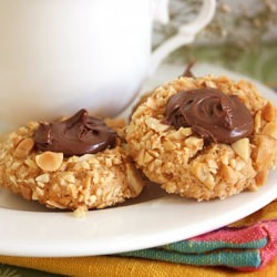 Peanut Thumbprint Nutella Cookies