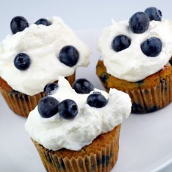 Blueberries and Cream Cupcakes