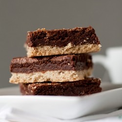Espresso Shortbread Brownie Bars